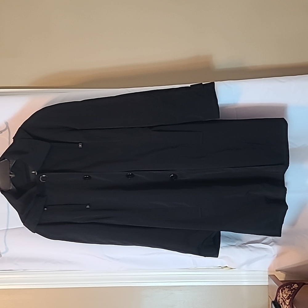 London Fog Trenchcoat Black #121545 Midlength